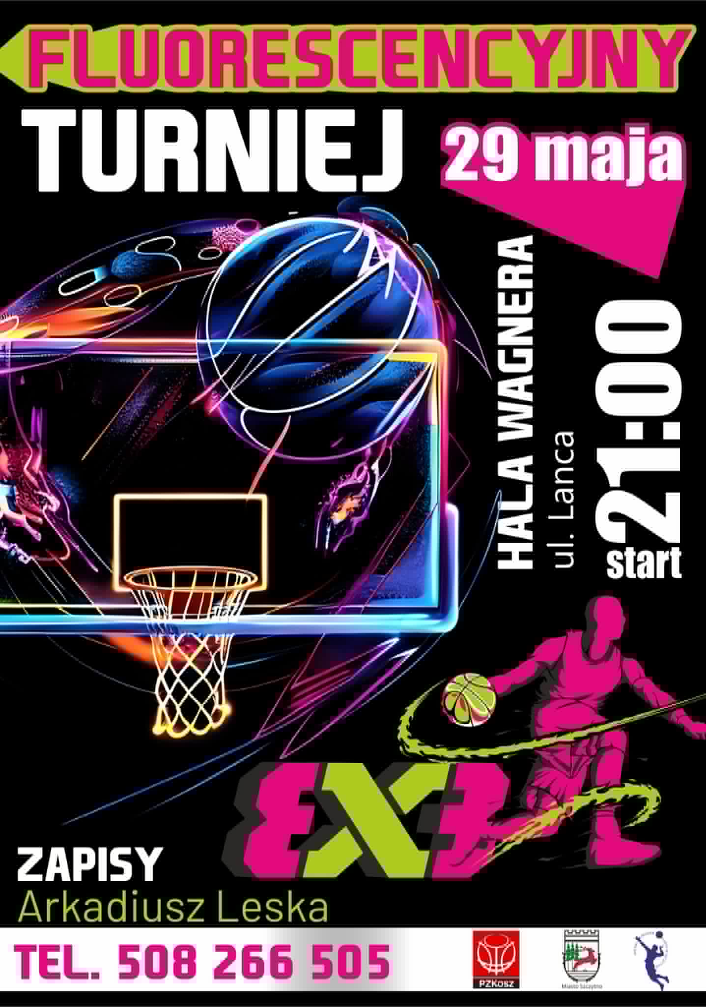 turniej Basketball 3x3 plakat 